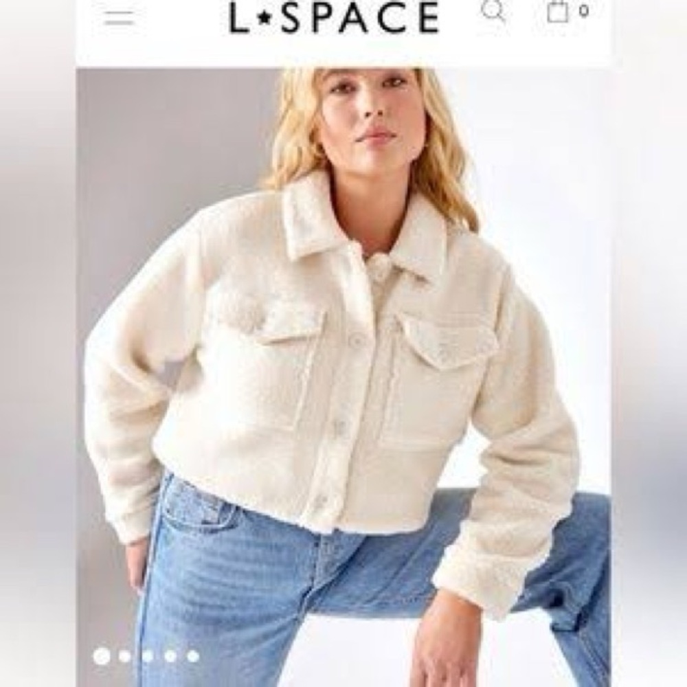 LSpace Cozy Cream Sherpa Jacket